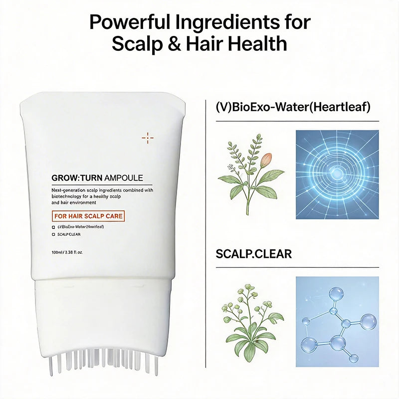 Hair Serum Bottle and Packaging